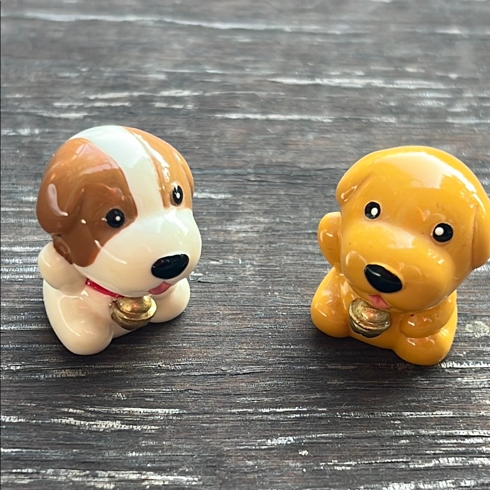 Adorable painted Puppy dog Figurines